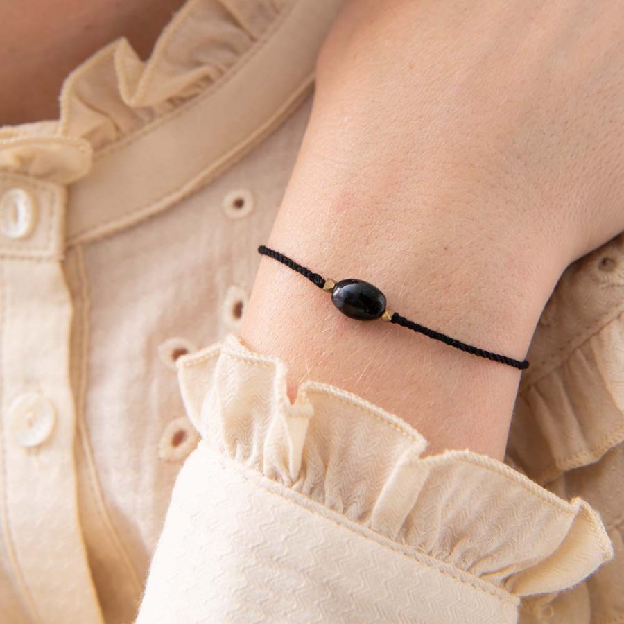 A Beautiful Story - Armband Gemstone Svart Onyx - Bild 3