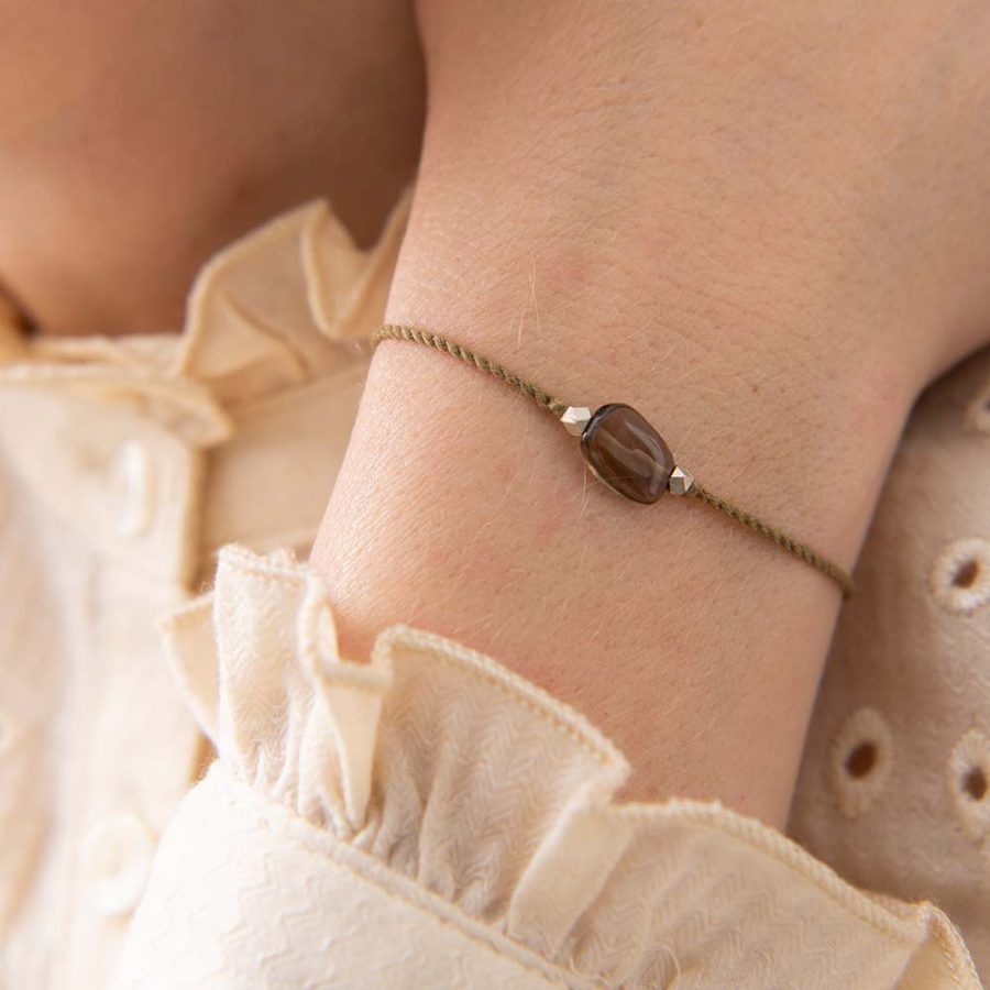 A Beautiful Story - Armband Gemstone Rökkvarts