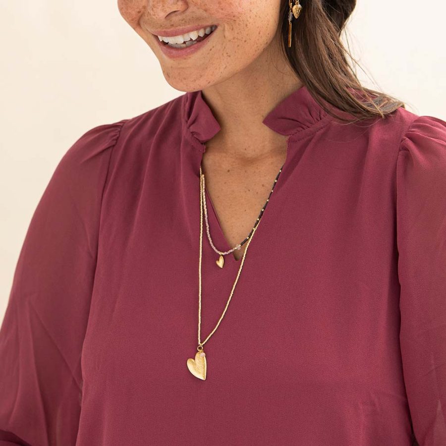 A Beautiful Story - Halsband Feel Rosenkvarts - Bild 2