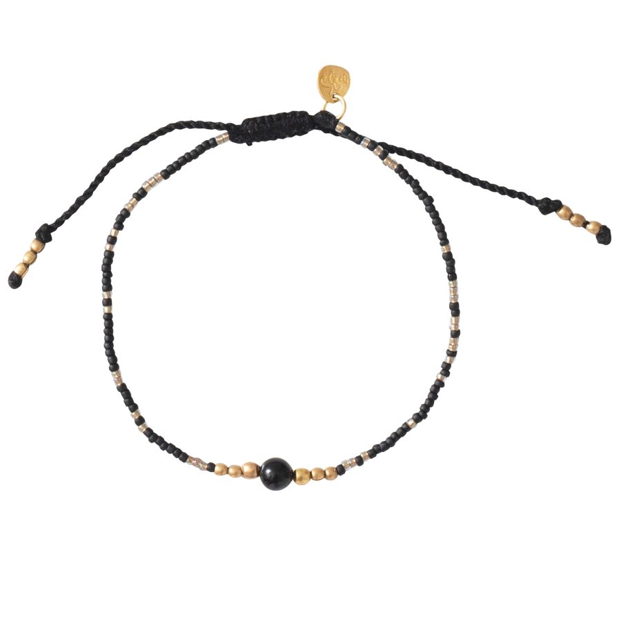 A Beautiful Story - Armband Iris Svart Onyx