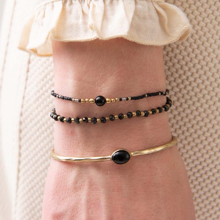 A Beautiful Story - Armband Iris Svart Onyx - Bild 2