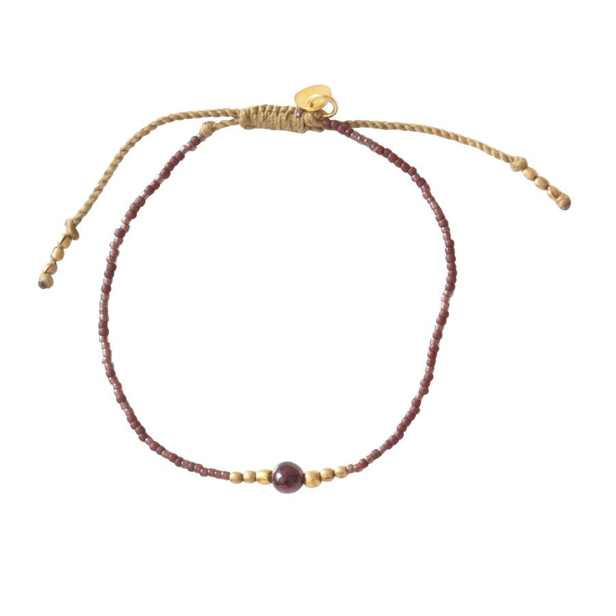 A Beautiful Story - Armband Iris Granat