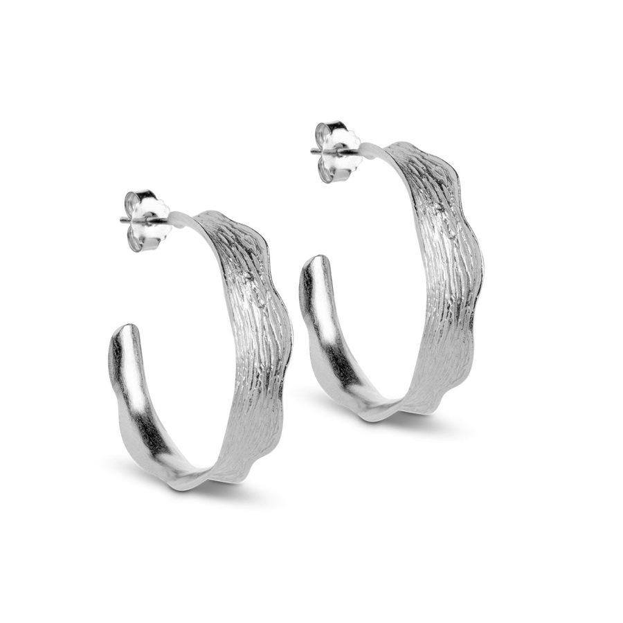 Enamel Copenhagen - Örhängen Hoops Ane Large Silver