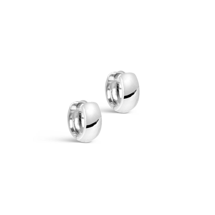 Enamel Copenhagen - Örhängen Hoops Classic Wide Silver