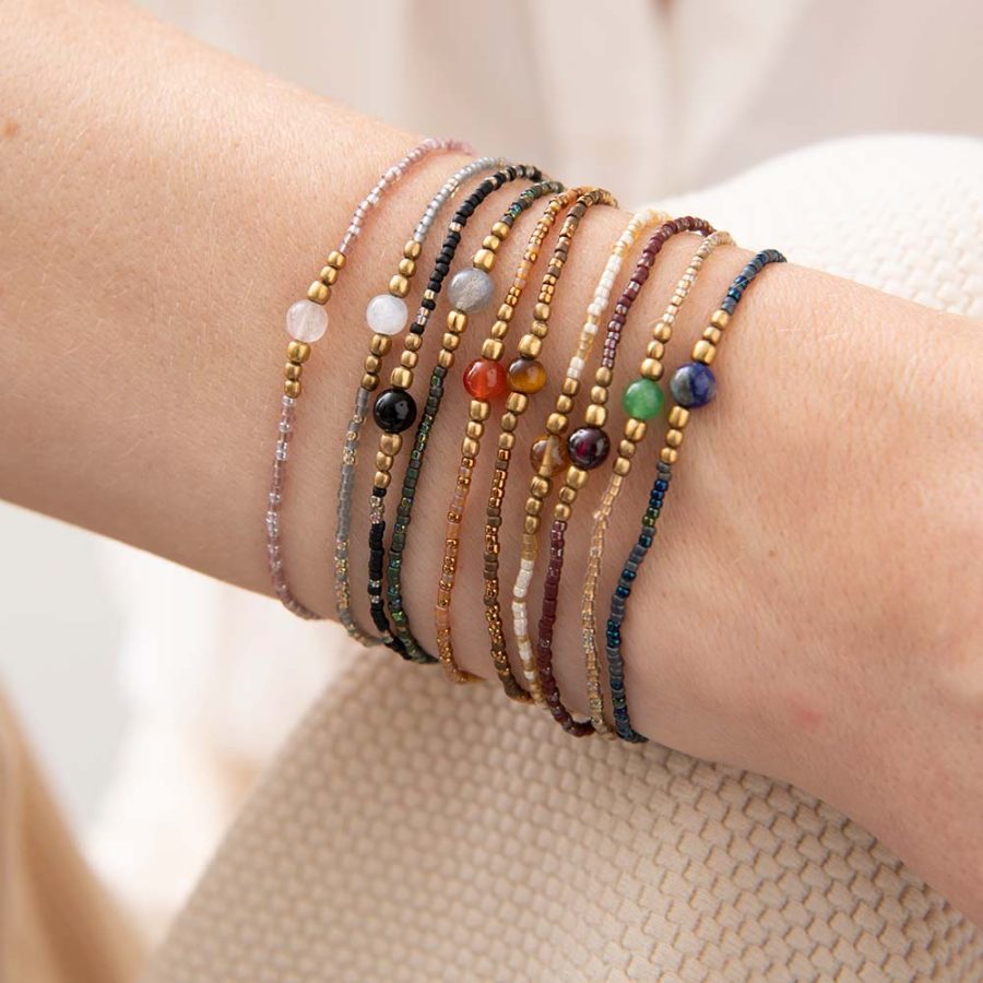 A Beautiful Story - Armband Iris Granat - Bild 3