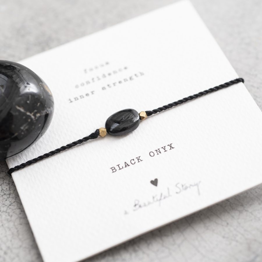 A Beautiful Story - Armband Gemstone Svart Onyx - Bild 2