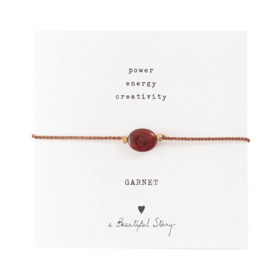 A Beautiful Story - Armband Gemstone Granat