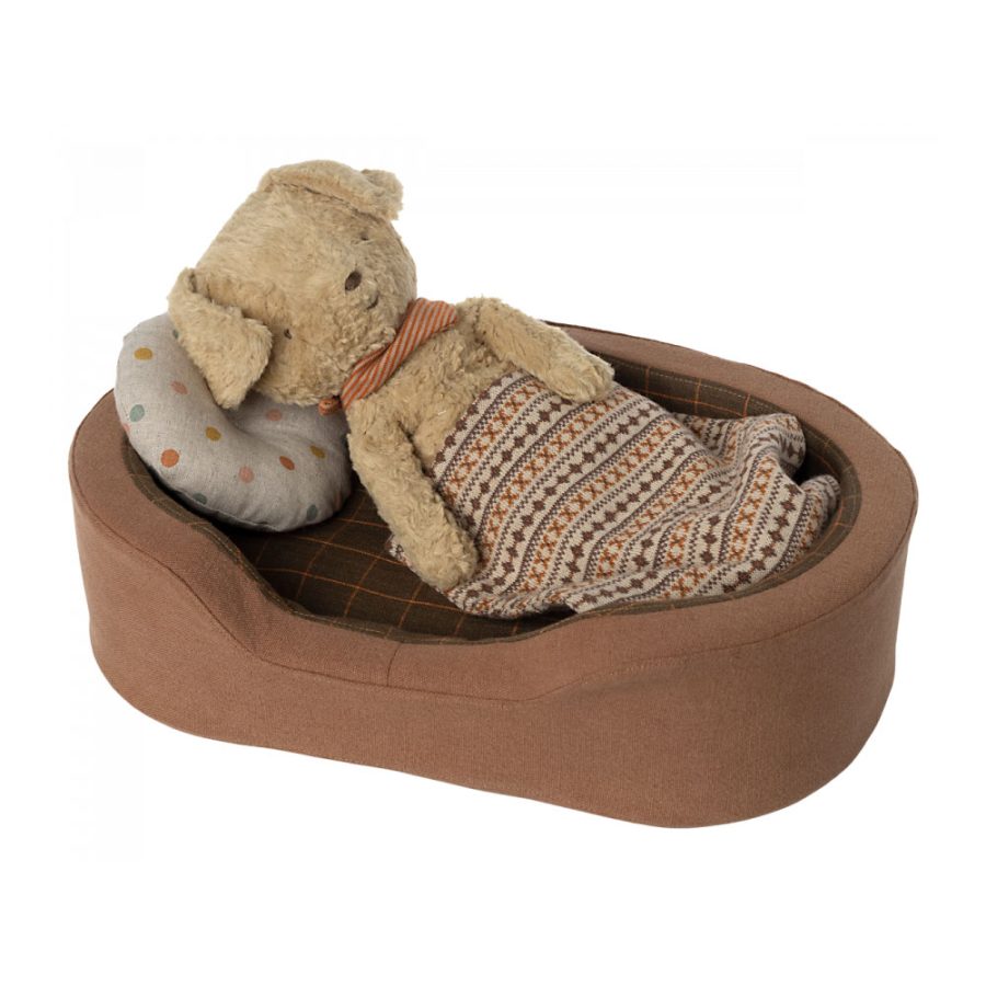 Maileg - Dog Basket Brown - Bild 2