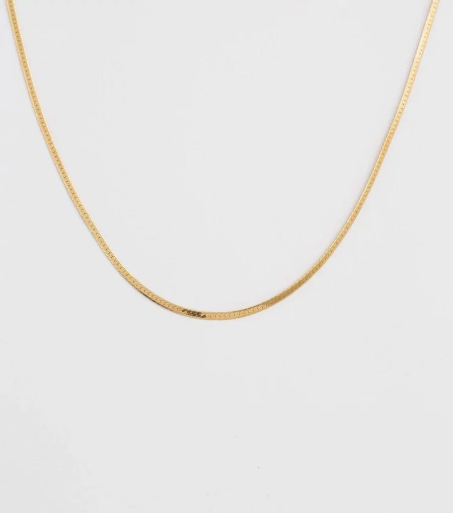 Syster P - Halsband Herringbone Guld