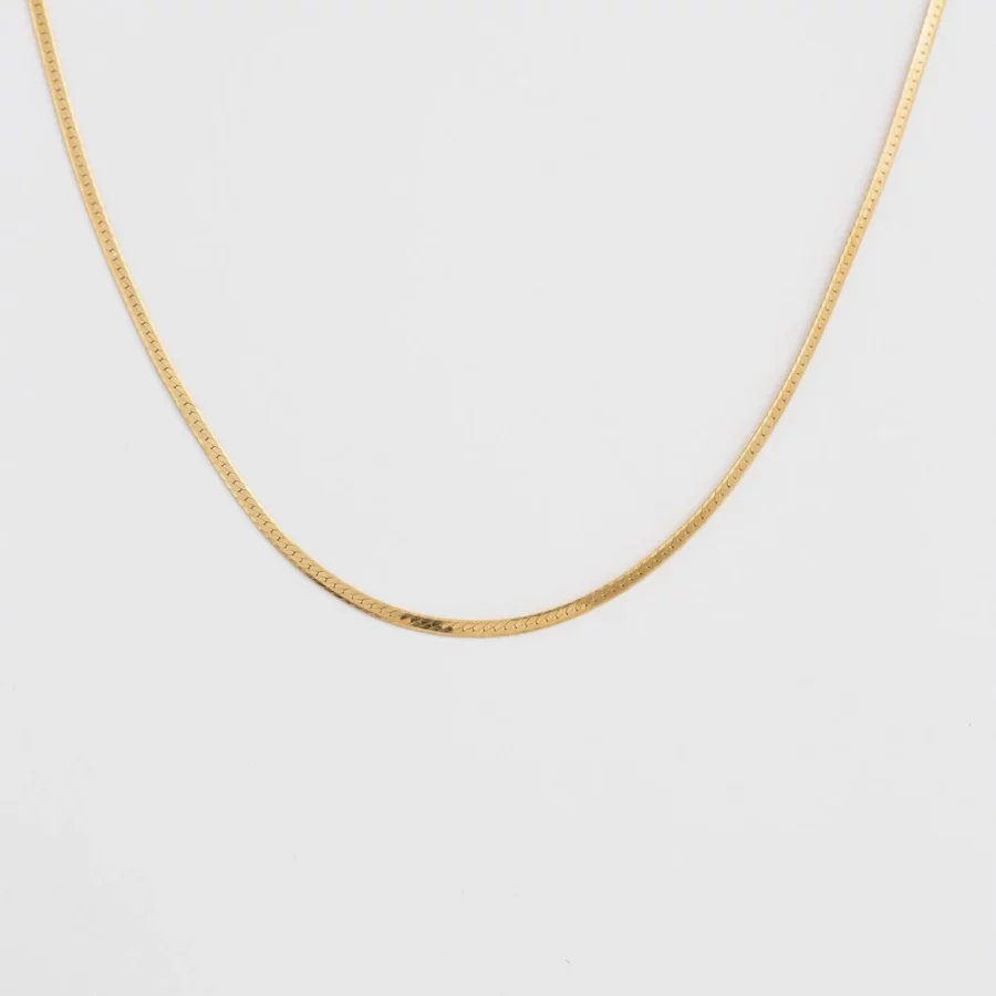 Syster P - Halsband Herringbone Guld