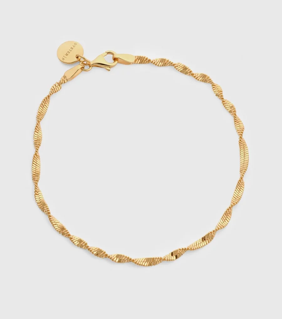 Syster P - Armband Herringbone Twisted Guld - Bild 3