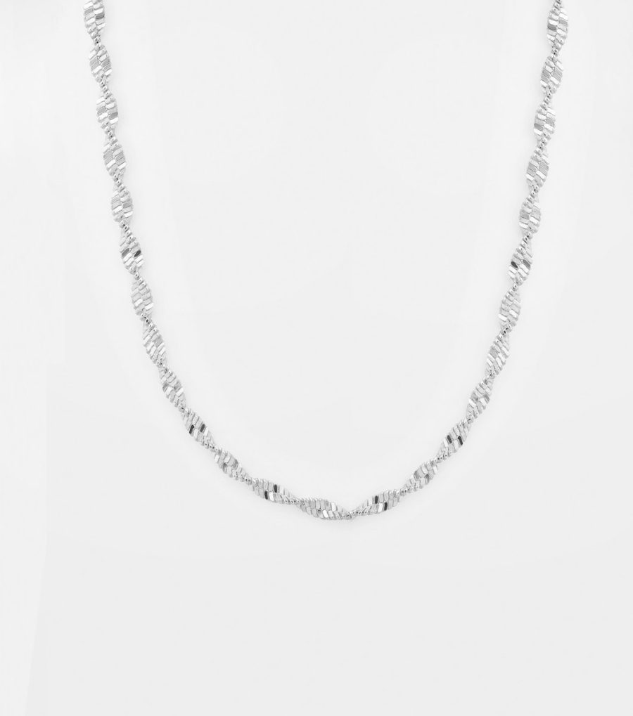 Syster P - Halsband Herringbone Twisted Silver - Bild 3
