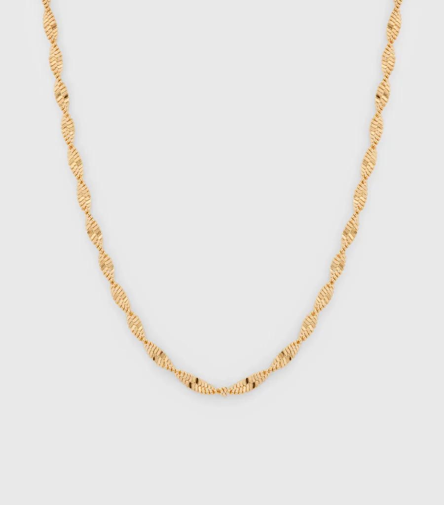 Syster P - Halsband Herringbone Twisted Guld - Bild 3