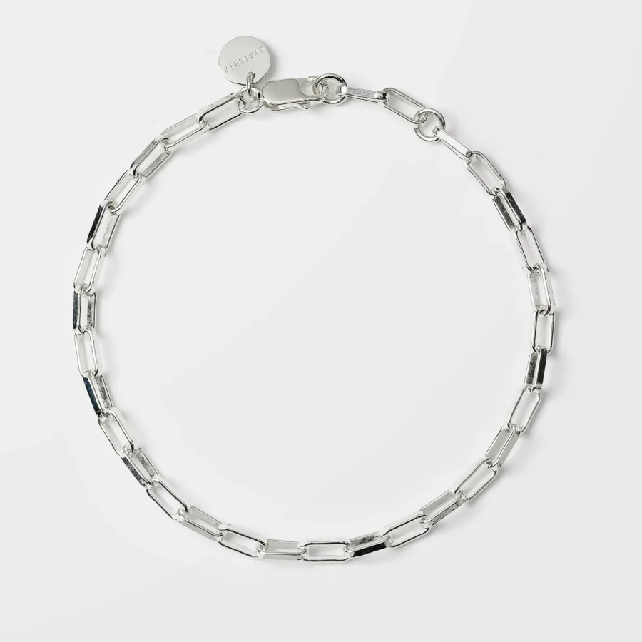 Syster P - Armband Links Squared Small Silver