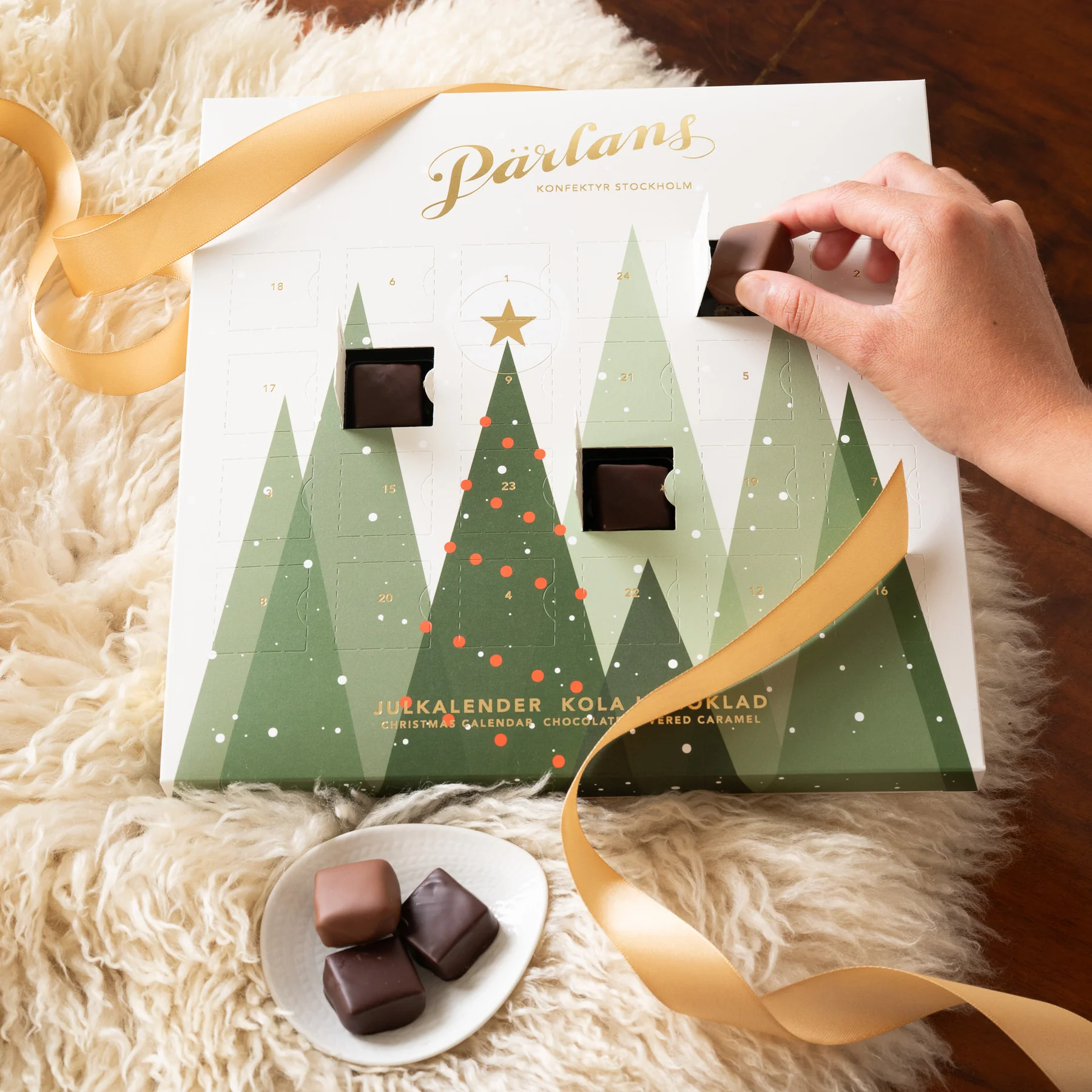 Pärlans - Julkalender Kola 24 bitar