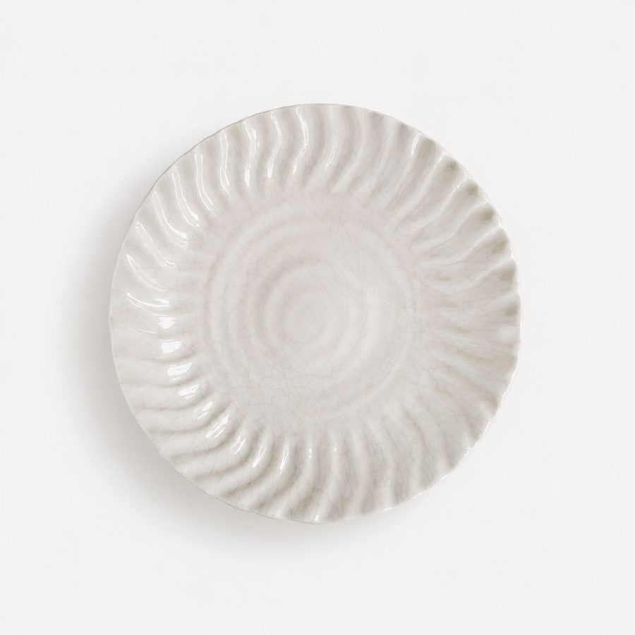 Jars Ceramics - Uppläggningsfat Dashi Quartz Craquele L