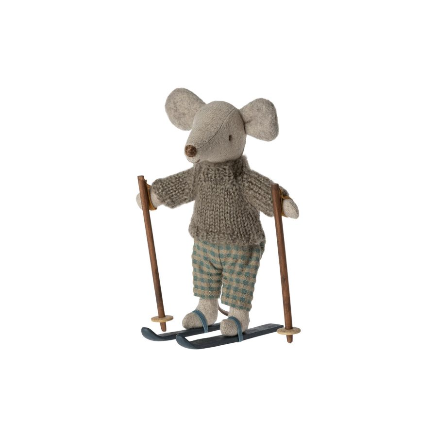 Maileg - Winter mouse with ski set, Big brother