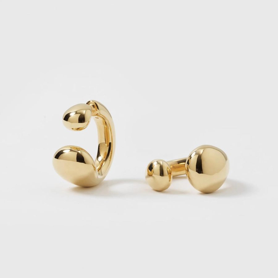 Syster P - Bolded Drops Earrings Gold - Bild 3
