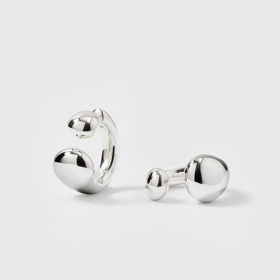Syster P - Bolded Drops Earrings Silver - Bild 2