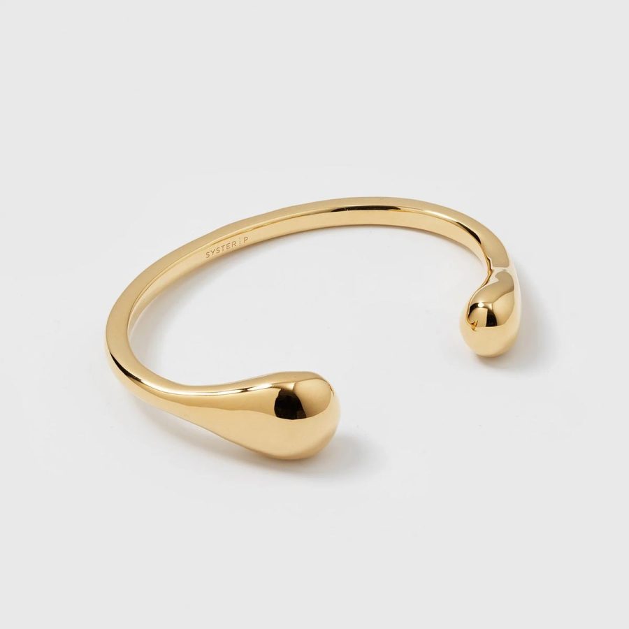 Syster P - Bolded Drops Bangle Gold