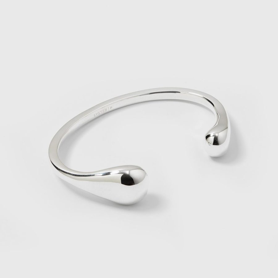 Syster P - Bolded Drops Bangle Silver