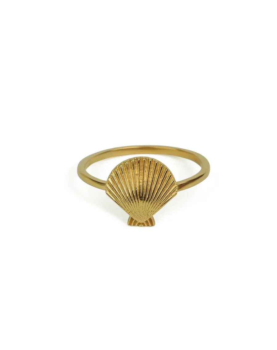 Syster P - Beaches Shell Ring Guld
