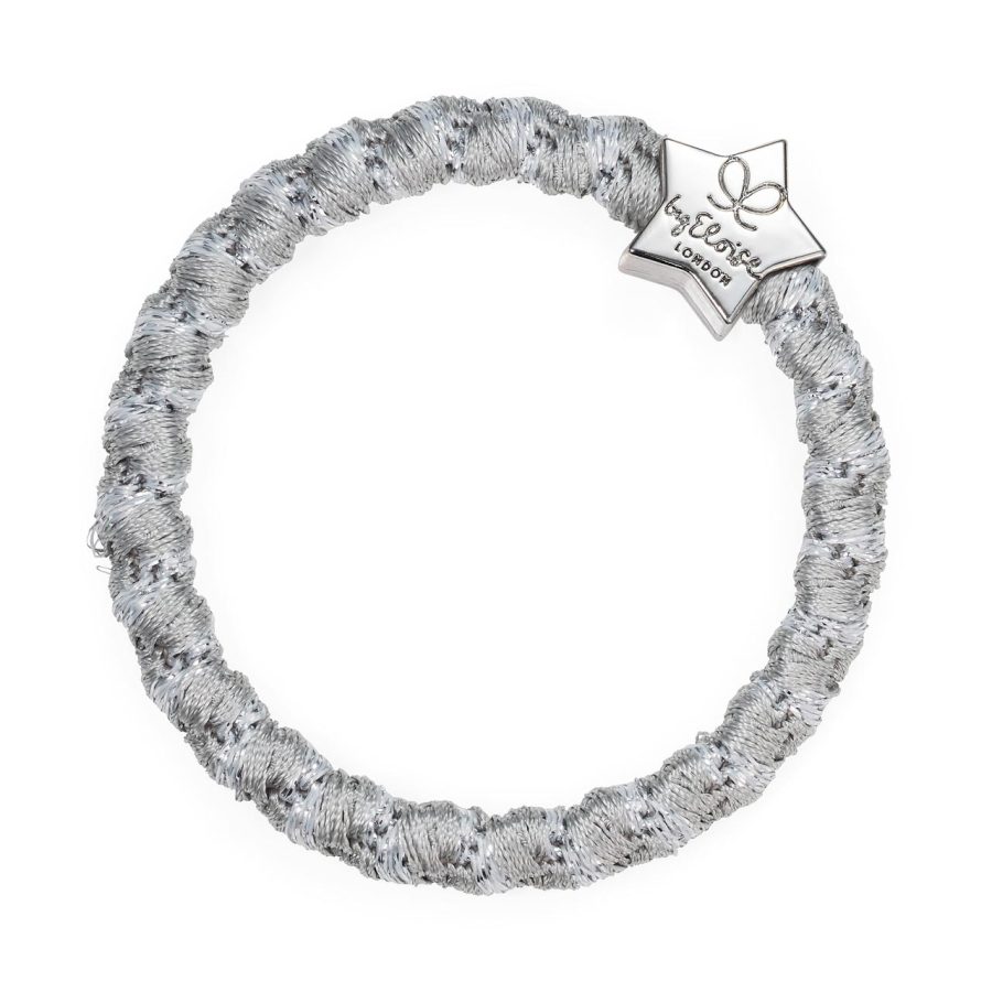 ByEloise London - Woven Silver Star Shimmer