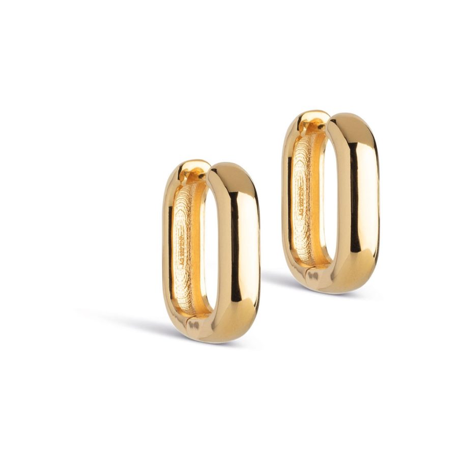 Enamel Copenhagen - Hoops Square 18 mm Guld