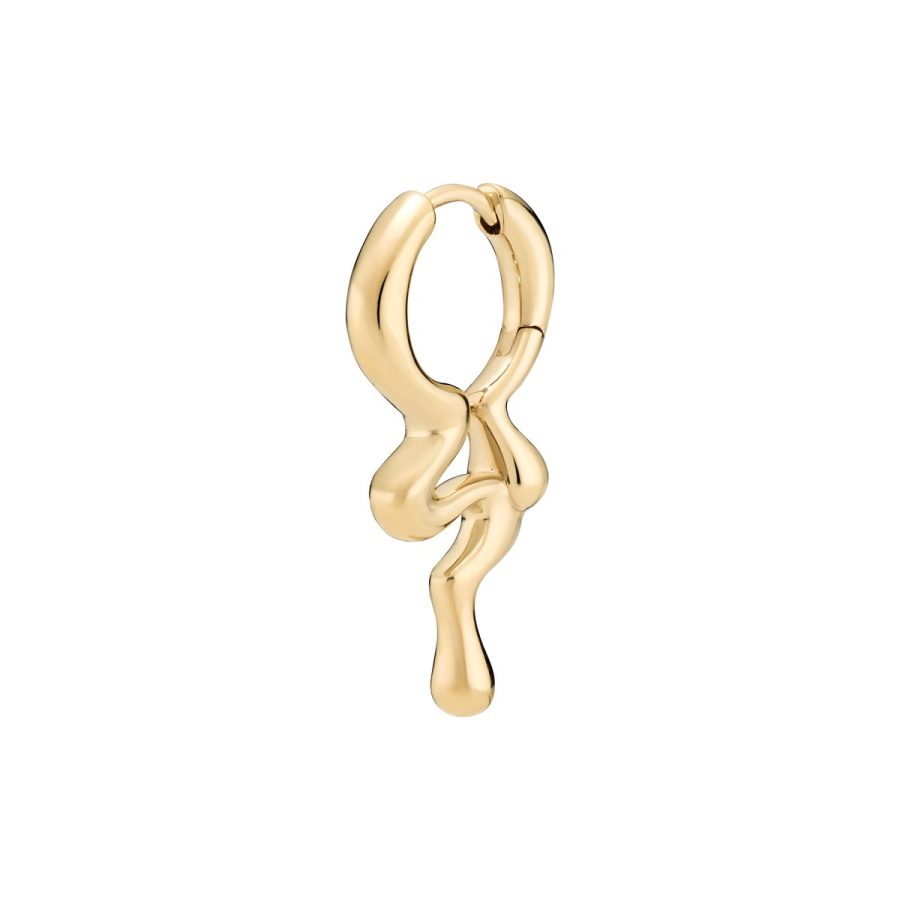 Maria Black - Maya Huggie Goldplated Silver
