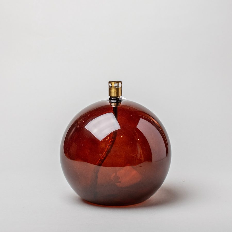 Peri Design - Oljelampa Rund 13 cm Cognac