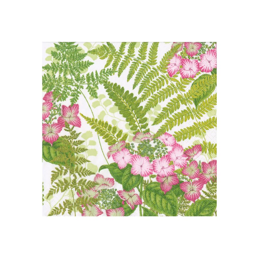 Caspari - Fern garden, 33 x 33 cm