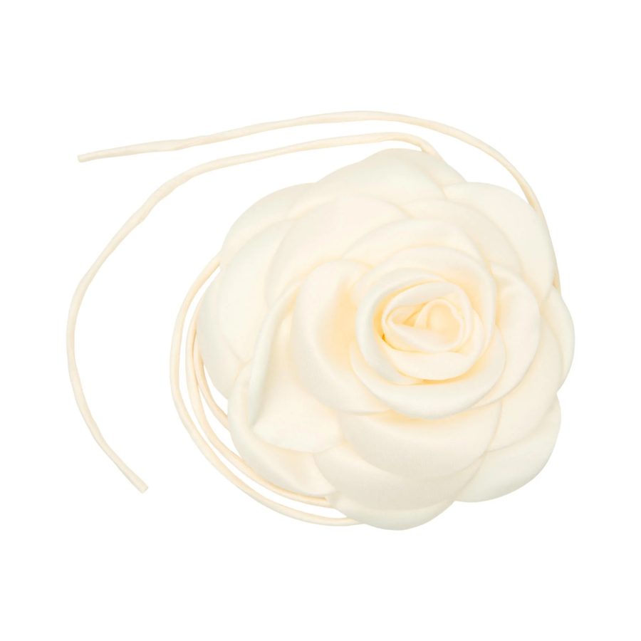 Pico - Giant Satin Rose String Ivory