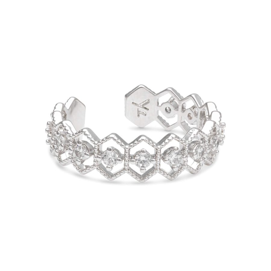 Ylva Li - Ring Nova Crystal Silver