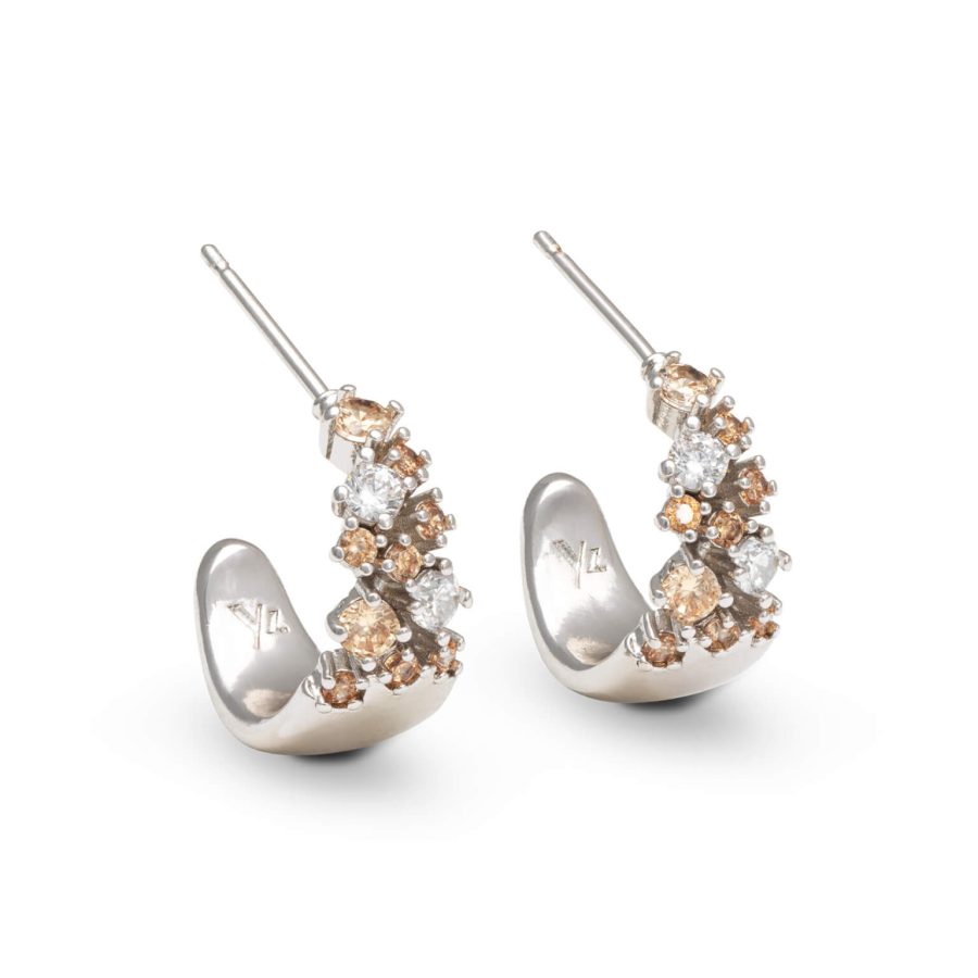 Ylva Li - Örhängen Petite Meadow Champagne Silver