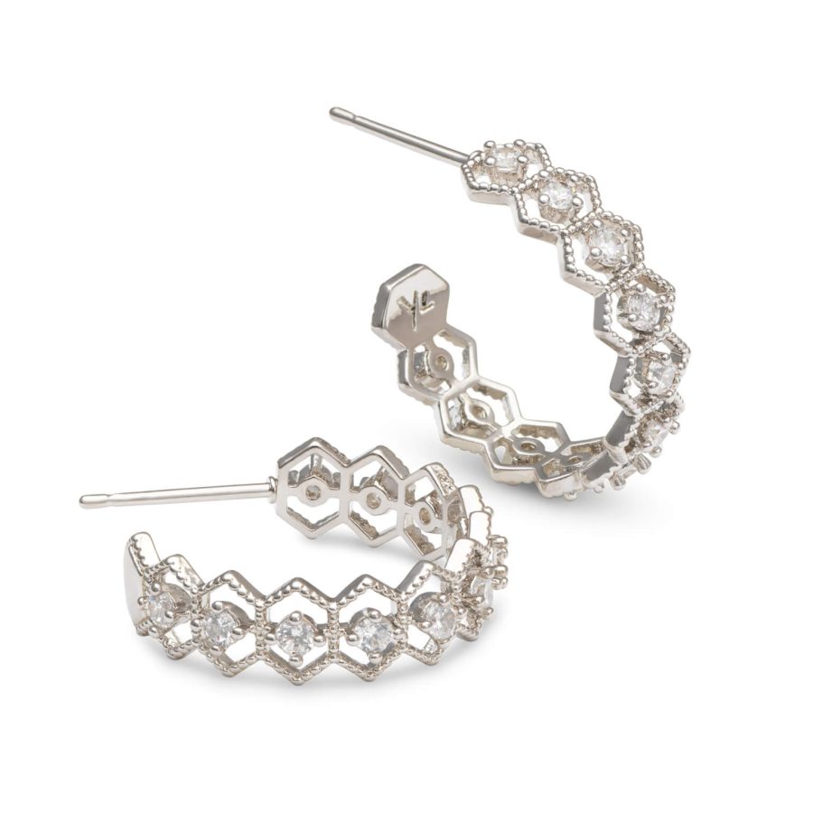 Ylva Li - Örhängen Nova Crystal Silver