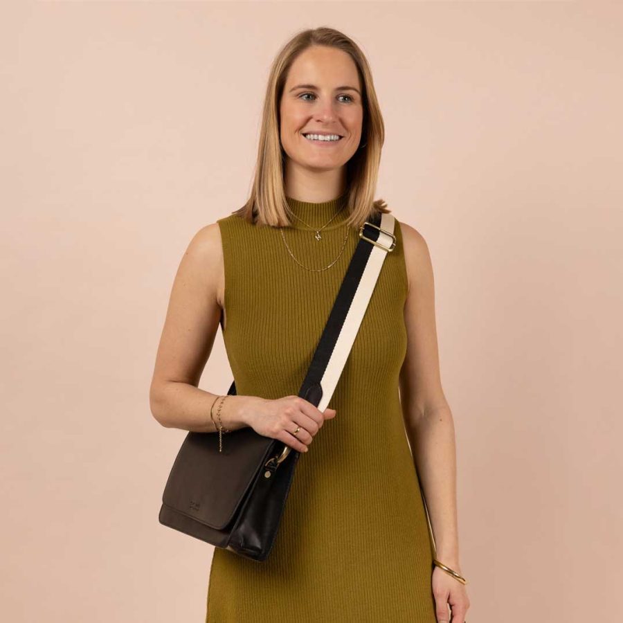 O My Bag - Axelrem Striped Black - Bild 3