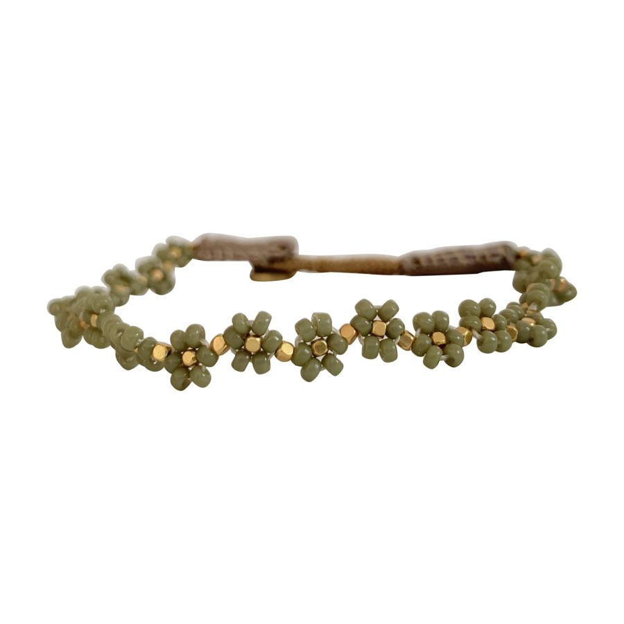 IBU Jewels - Armband Cap Flower Pear