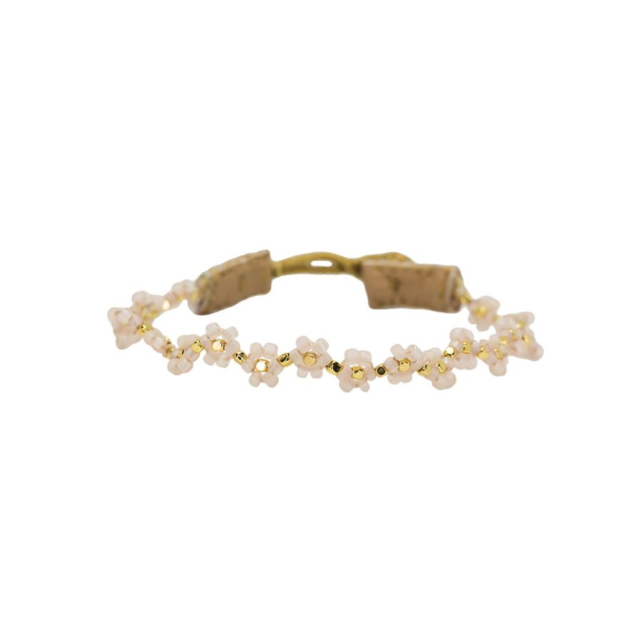 IBU Jewels - Armband Cap Flower Blush