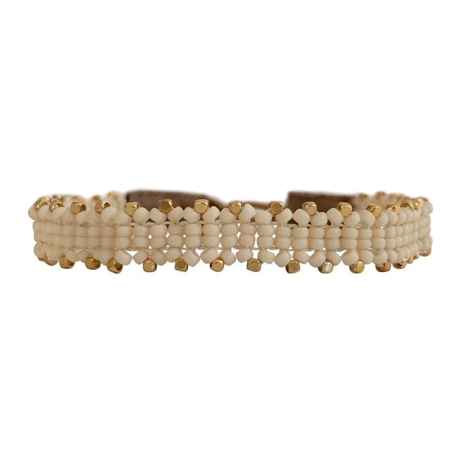 IBU Jewels - Armband Cap Lily Antique Beige