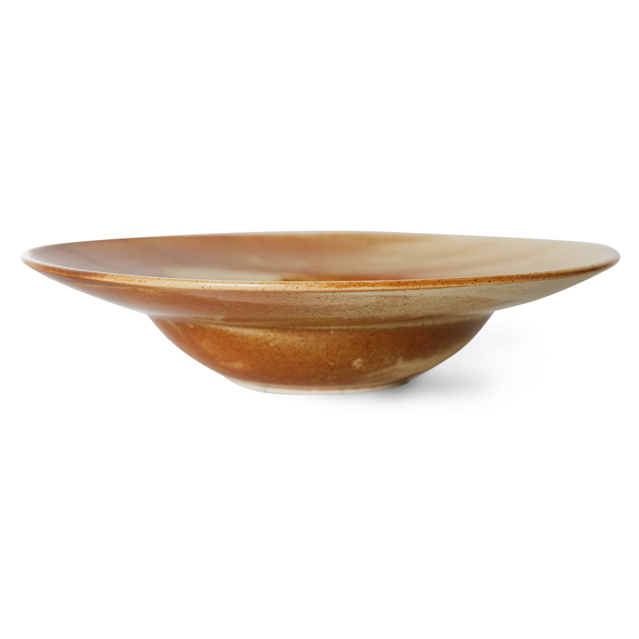 HK Living - Chef ceramics Pastatallrik Rustic Cream/Brown