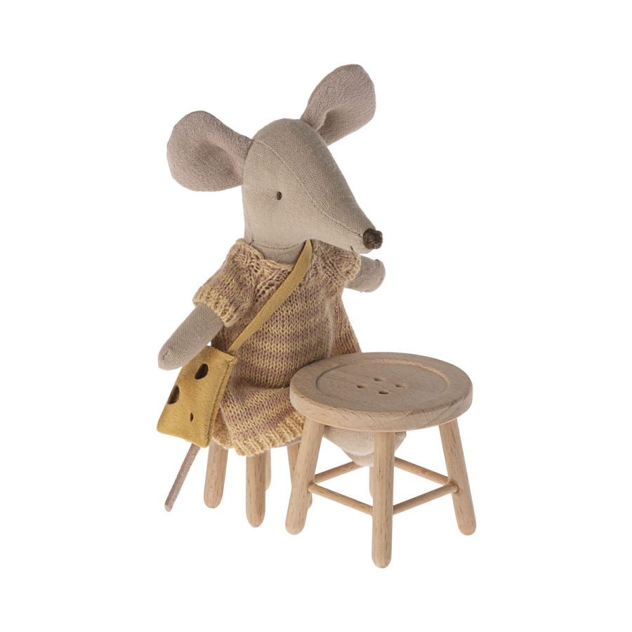 Maileg - Table and stool set, Mouse - Bild 3