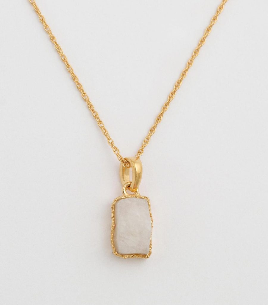 Syster P - Halsband Space Dust Moonstone Guld