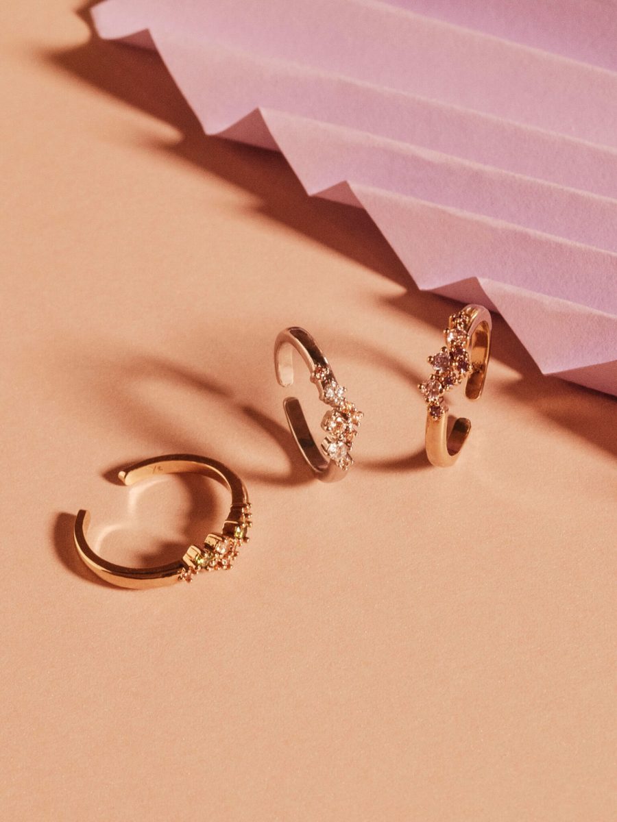 Ylva Li - Petite Meadow Ring Pink Amethyst Guld - Bild 3