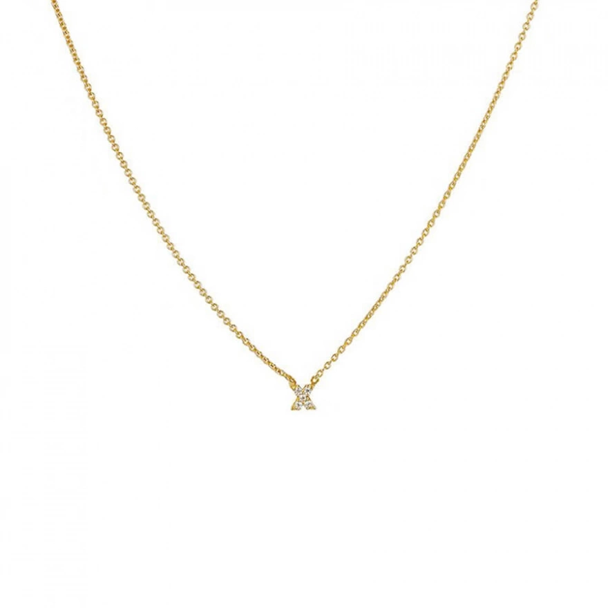 Syster P - Halsband Mini X Guld