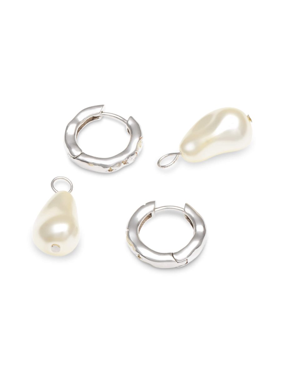 Ylva Li - Bertha Pearl Örhängen Silver - Bild 2