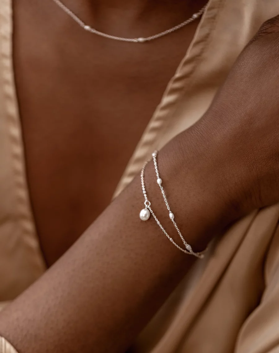 Syster P - Armband Treasure Single Pearl Silver - Bild 3