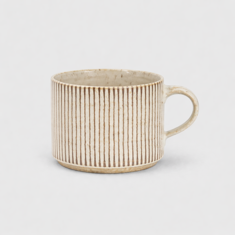 Paradisverkstaden - Kopp Öland Finrandig Havre/Brun