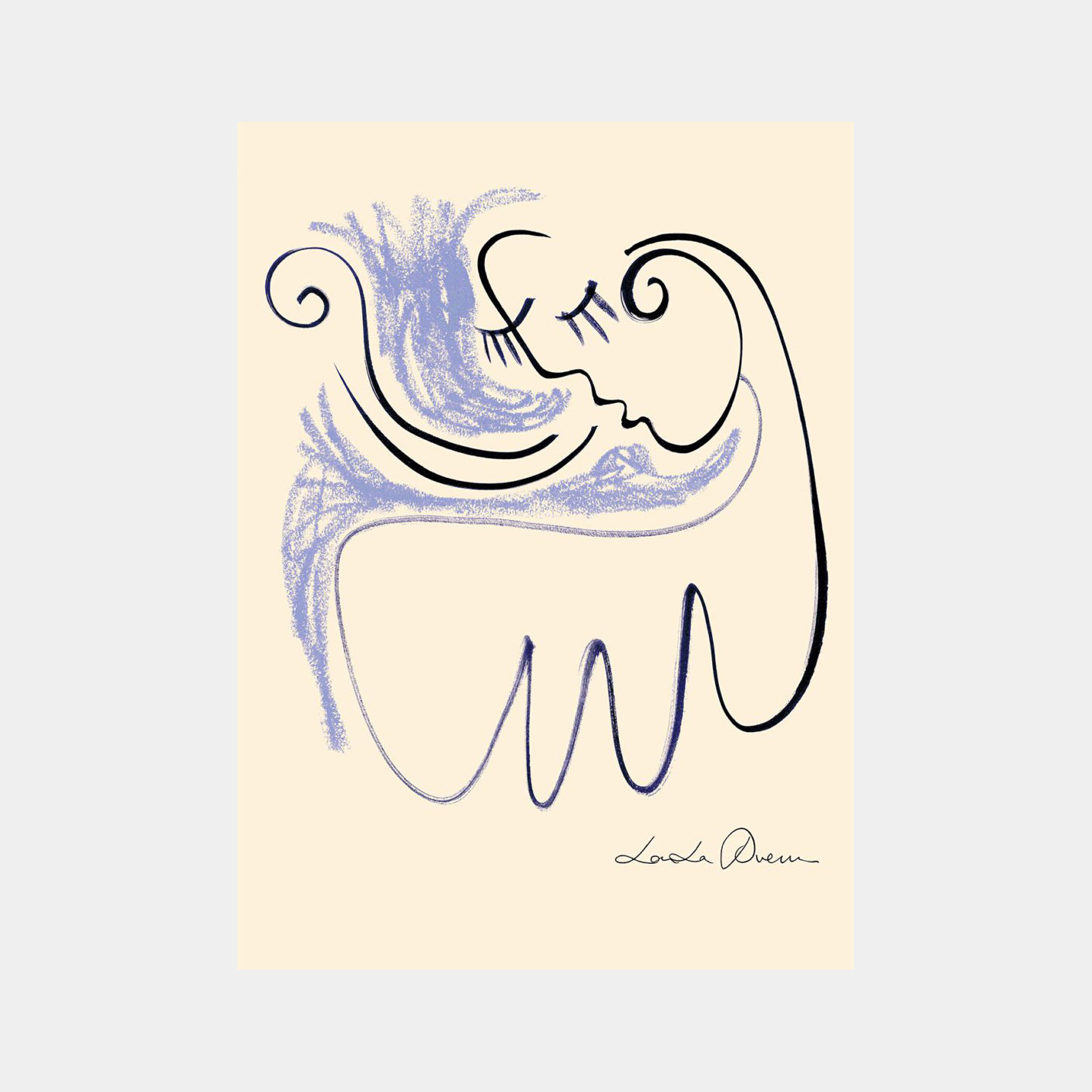 T.P.C - LouLou Avenue, I'll Keep you Warm 50x70