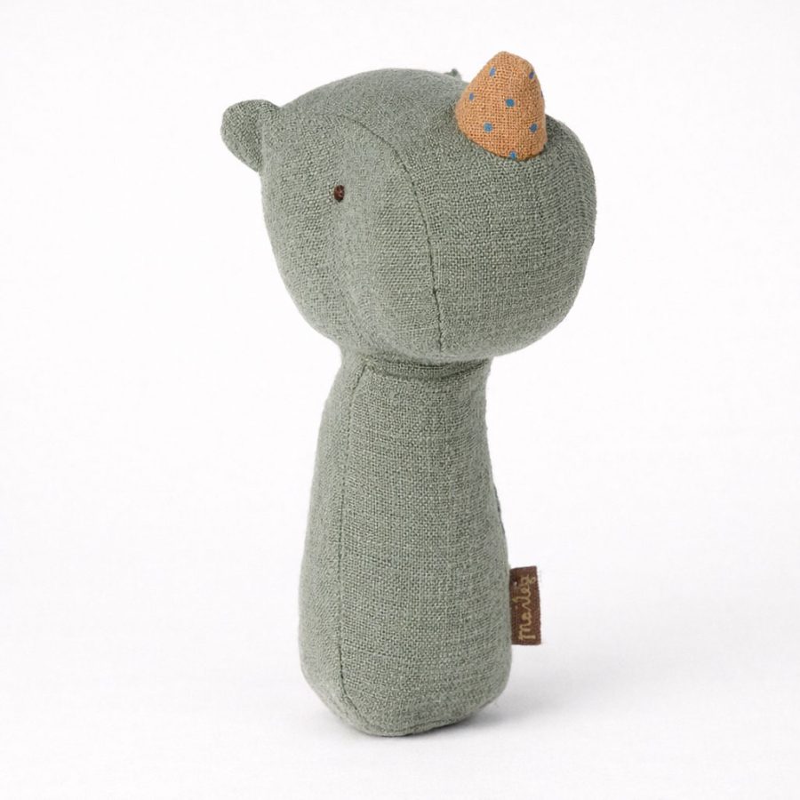 Maileg - Lullaby friends, Rhino rattle - Pine