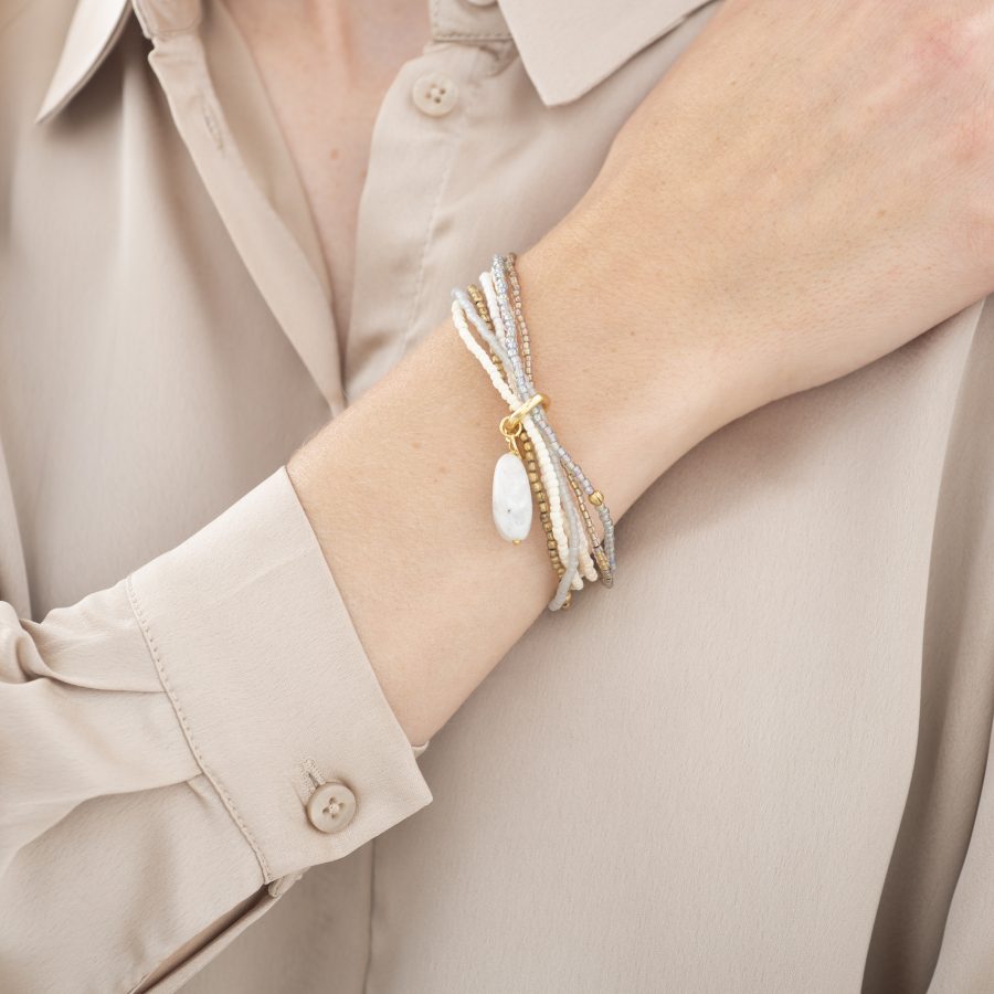 A Beautiful Story - Armband Nirmala Moonstone Guld - Bild 2